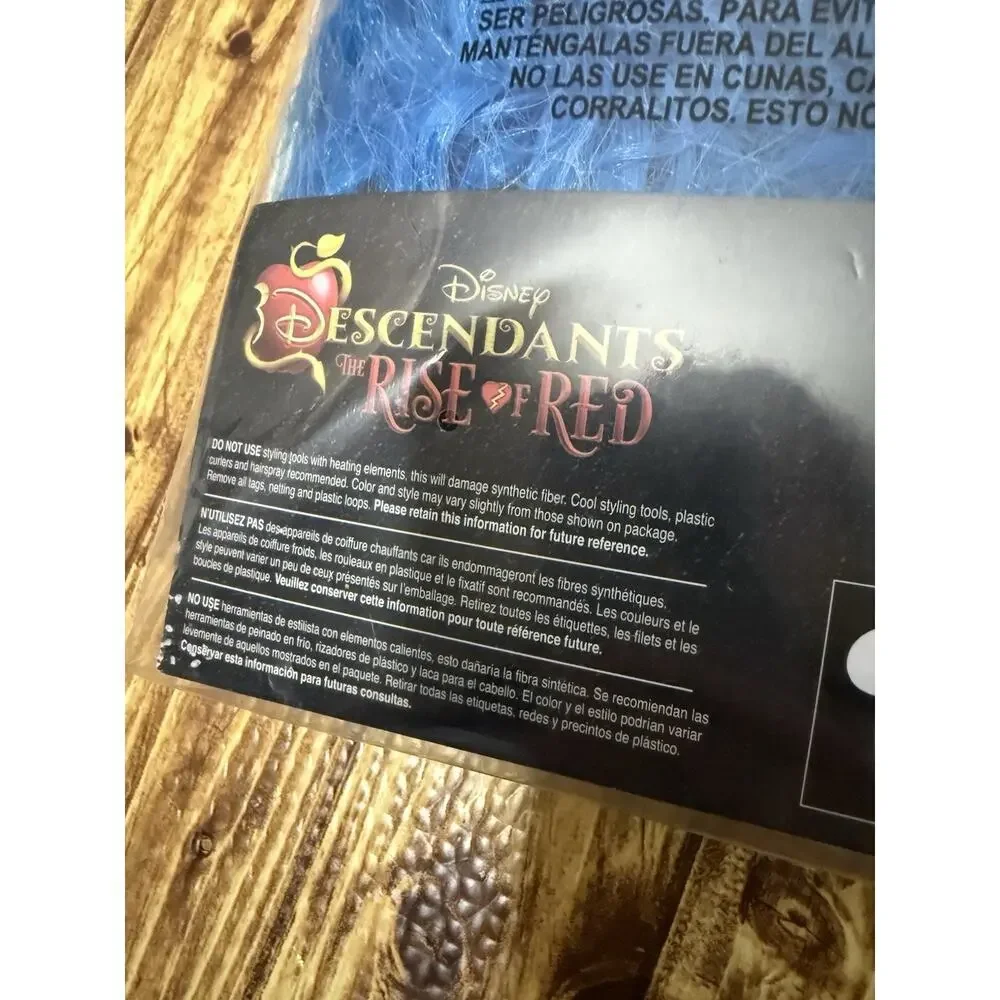 NEW! Disney Descendants Rise Of Red Chloe Costume AND Wig Youth Large 12-14